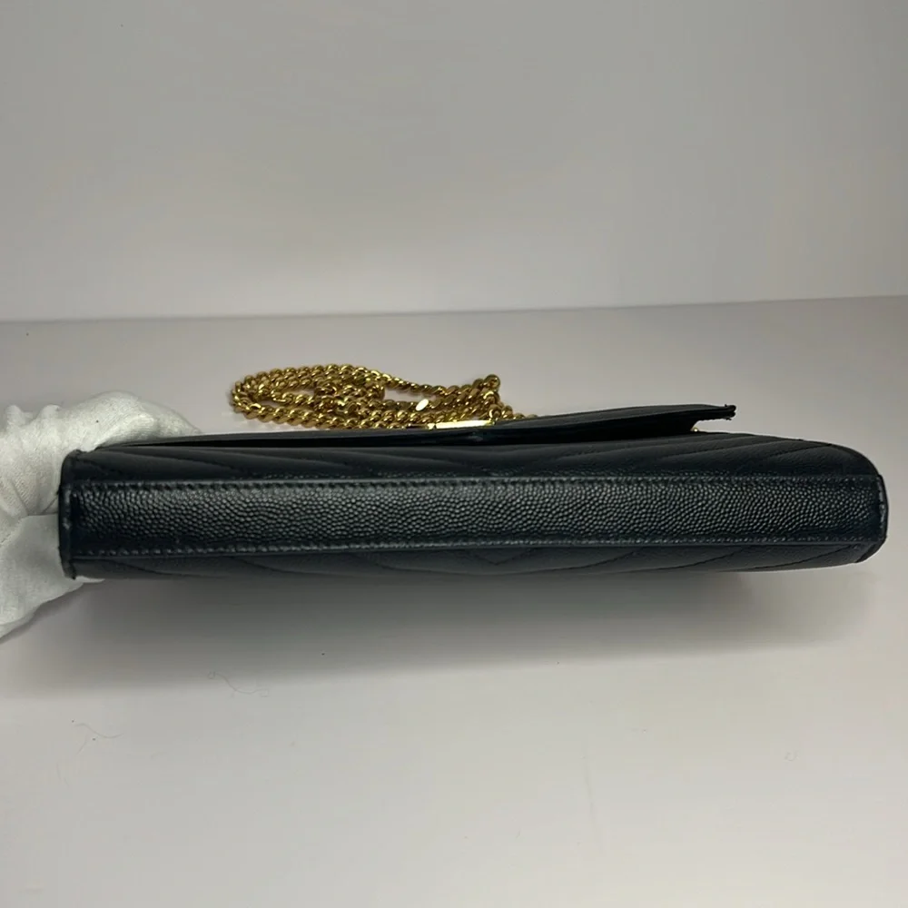 YSL Cassandre Wallet on Chain Black Leather - Picture 5 of 16